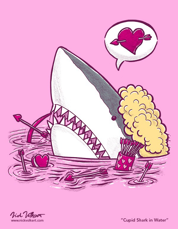 Cupid Sharks are just here to spread some lovin! (And also probably eat you).
