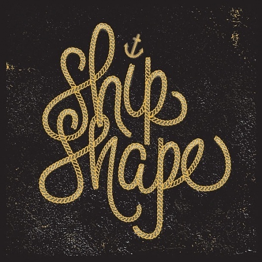 Eight Hour Day » Blog » Nick Agin #type #anchor #rope #typography