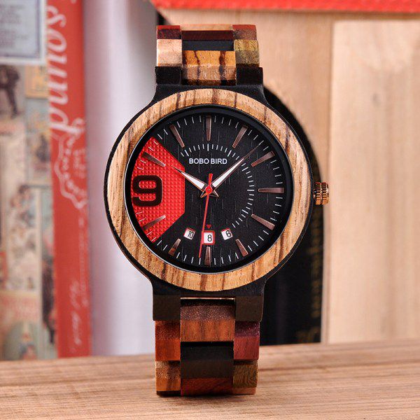 Bobo Bird WQ13-1 - Luxury full wooden watch for mens with casual design
