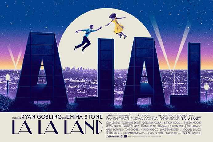 La La Land by Patrick Connan - Home of the Alternative Movie Poster -AMP-