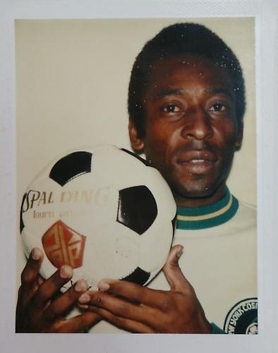 Pele + Polaroid + Warhol, 1977. From "Andy Warhol... - Covenger & Kester #andy #warhol #polaroid