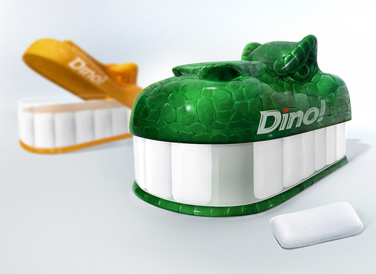 Dino! Gum #packaging #design #gum #dino #dinosaur #package