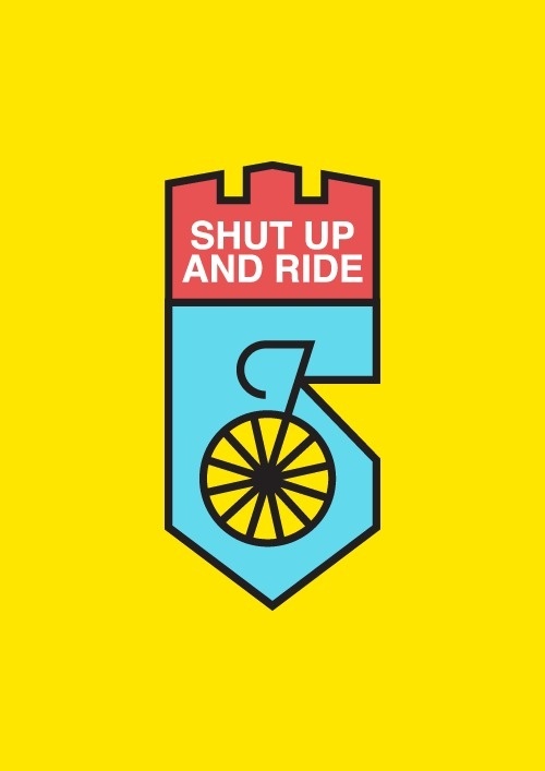 Shut up and ride on Behance #fixie #bicycle #icon #ride #bike