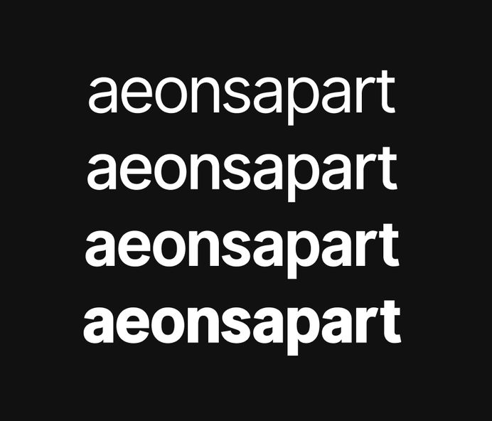 Inter UI font family
