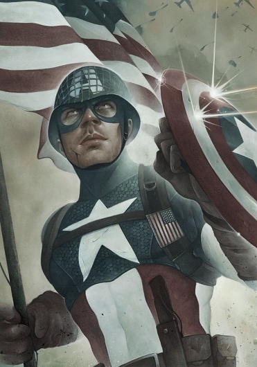 Chris B. Murray - Philadelphia, Pennsylvania - Captain America Study #america #illustration #captain