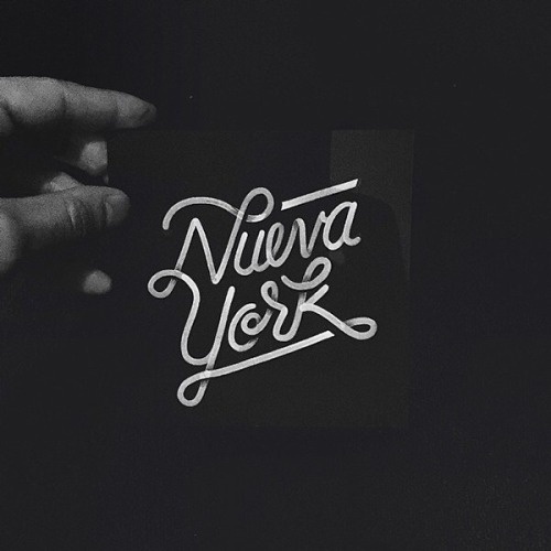 Nueva York by Raul Alejandro. #script #hand #letterinf #typography