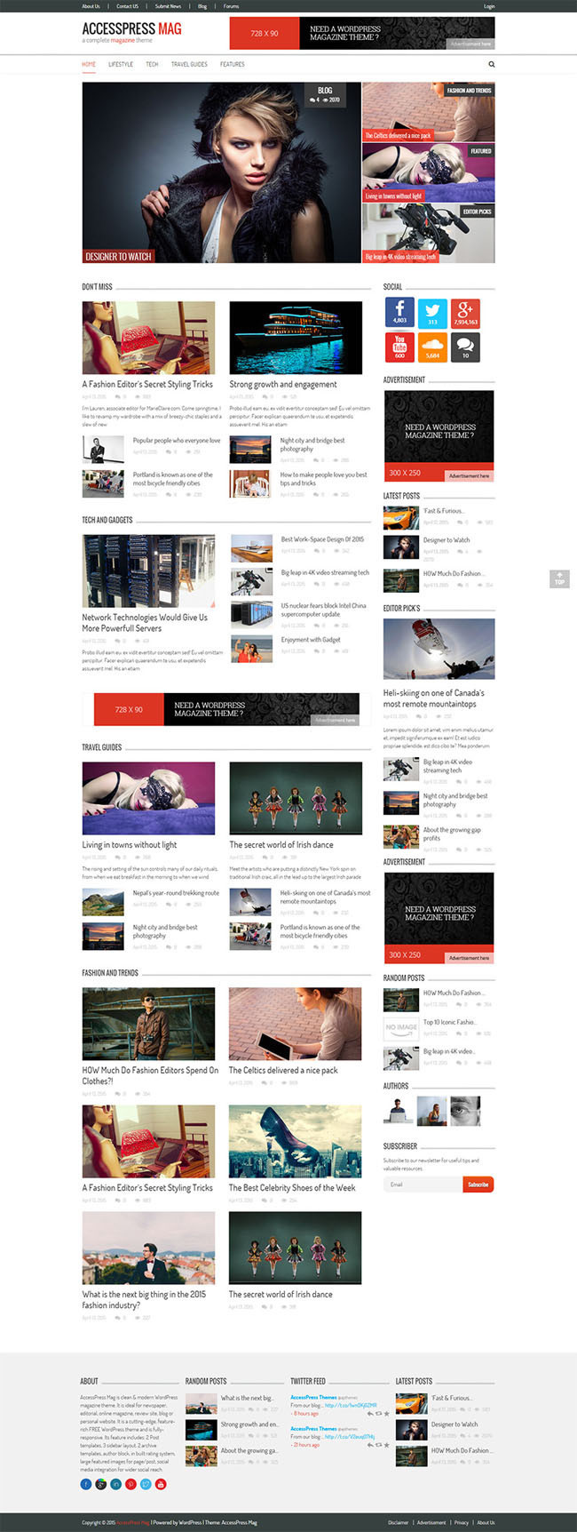 AccessPress Mag : Free Responsive Magazine WordPress Theme