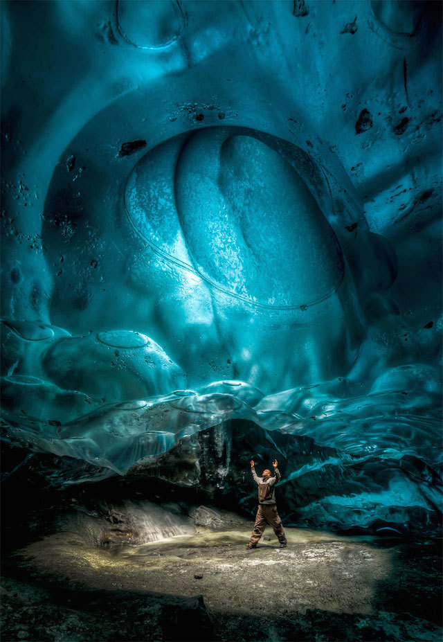 Stunning Alaskan Ice Cave -3 #interior #frozen #underground #geology #cave #landscape #glacier #photography #nature #ice #science