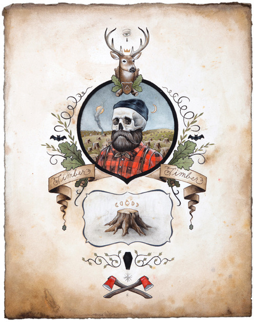 tumblr_m2bmtf4zgm1rncm27o1_500.jpg (imagen JPEG, 500 × 629 píxeles) #illustration #lumberjack
