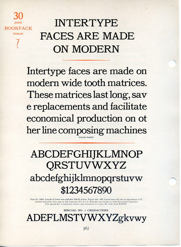 Bookface was Intertype's copy of Bookman. #type #specimen #bookman #typography