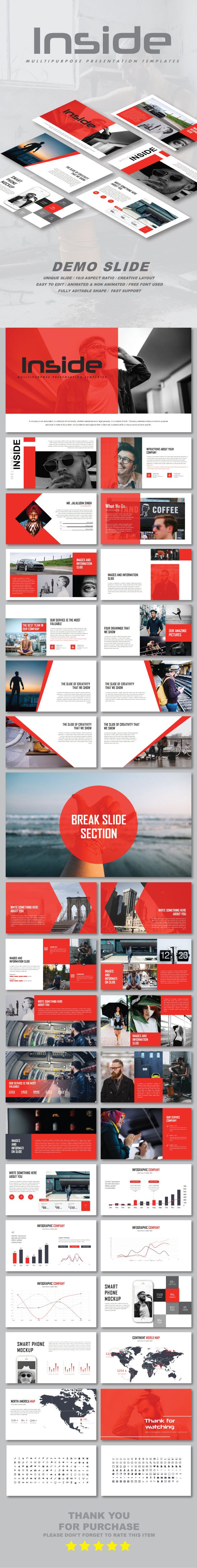 Inside Multipurpose Google Slide Templates - Google Slides Presentation Templates
