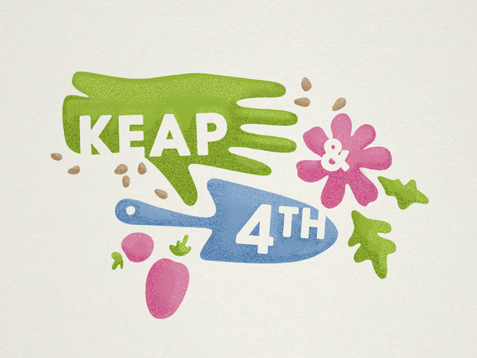 Keap & Fourth Cmty Garden logo by Patrick Iadanza