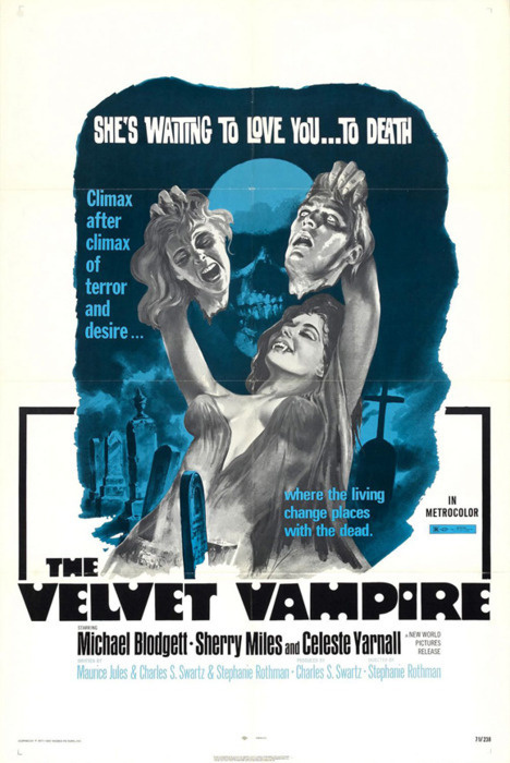 The Velvet Vampire (1971)Watch Film Here #movie #retro #poster