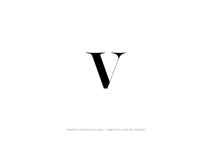 Lingerie Typeface - The Most Advanced Typeface For Fashion And Luxury by Moshik Nadav Typography #Lingerie #Typeface #Fashion #FashionTypogr