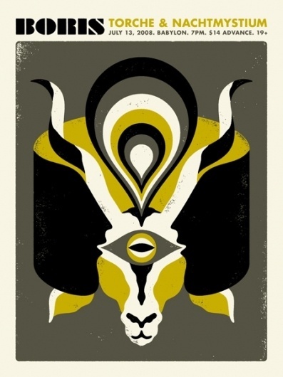 GigPosters.com - Boris - Torche - Nachtmystium #doublenaut #gig #design #print #screen #illustration #poster