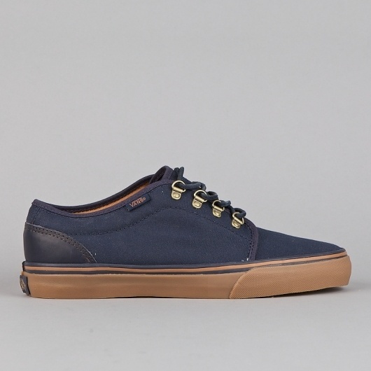 Flatspot - Vans 106 Vulcanized CA (Waxed Canvas) Blue Nights / Medium Gum #gum #sneakers #navy #fashion #style