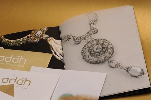 Adah Jewelleria on the Behance Network #invite #branding #design #graphic #book #adah #identity #jewelry #gold #brochure