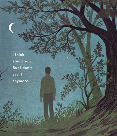 Marguerite Duras #crescent #tree #quote #illustration #thoughtful #art #though #moon