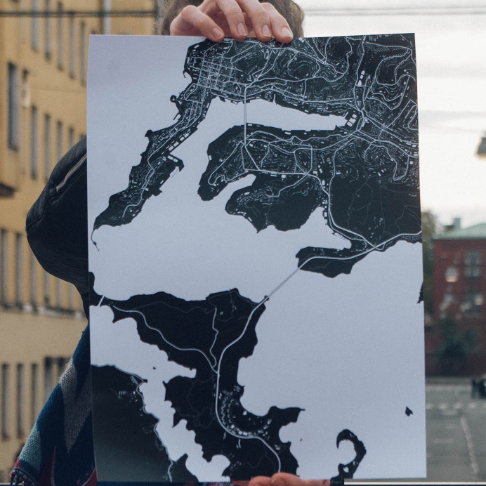 Just Maps #maps #poster #russia #black&white