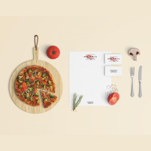 Restaurant stationery mock up Free Psd. See more inspiration related to Mockup, Food, Template, Restaurant, Pizza, Presentation, Stationery, Mock up, Mockups, Up, Scene, Editable, Realistic, Custom, Mock ups, Mock, Customize, Ups and Customizable on Freepik.