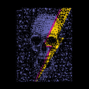 Skull energy #skull #thunder #art #8bit