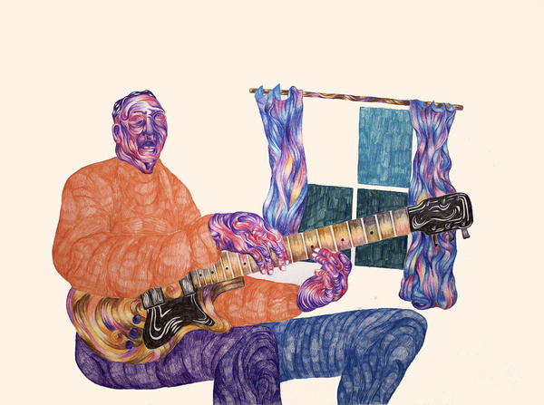 Foragepress.com | Andrew Khosravani #illustration #color #blues #brush