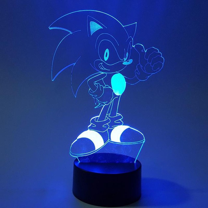 Sonic 3D Nightlight RGB Lamb Action Figure - Shop For Gamers