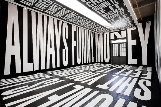 L & M Arts - Barbara Kruger #exhibition #type #interior #typography