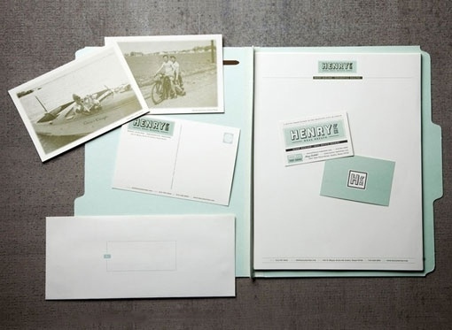 design work life » Arts & Recreation: Henry and Co. #postcards #folder #vintage #branding