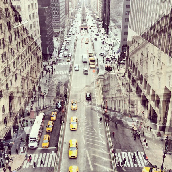 CJWHO ™ (Double Exposures Blur Lines Between New York and...) #london #design #zalcman #exposure #photography #art #york #daniella #new