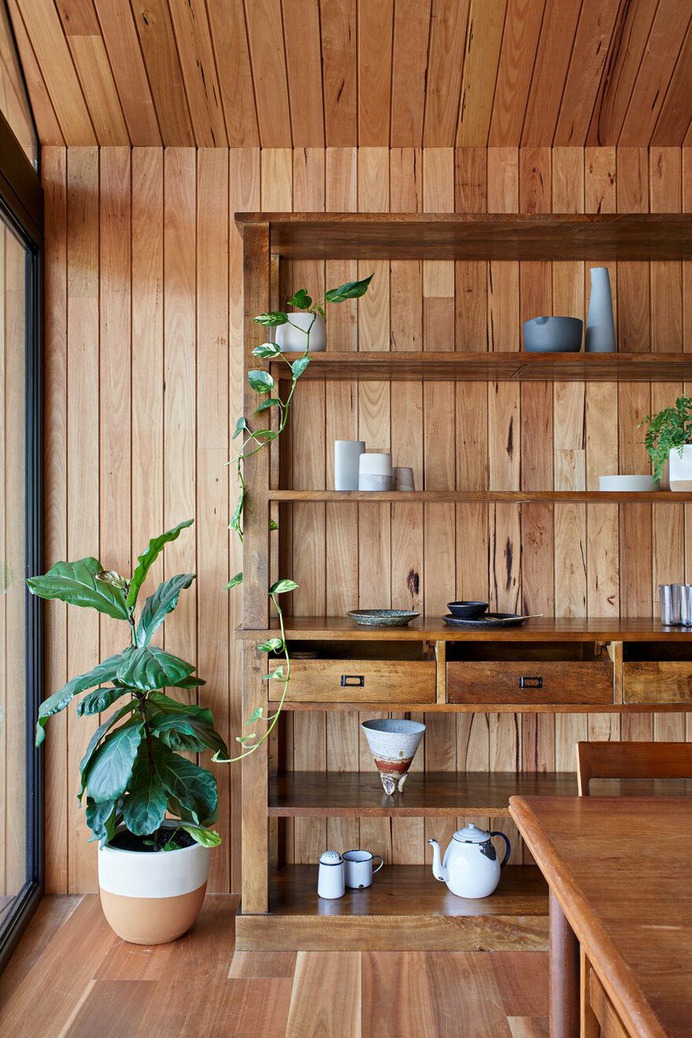 weekend cabin, interiors, Solomon Troup Architects
