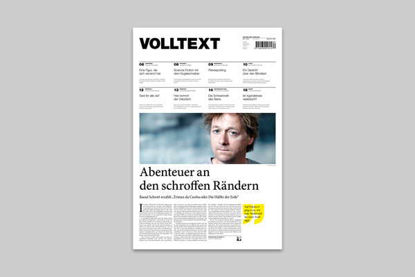 VOLLTEXT - Zeitung für Literatur on the Behance Network #magazine