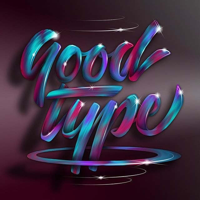 Goodtype 🖊 #goodtype @goodtype #StrengthInLetters - - - I created this paint lettering effect based on a technique I learned from a great