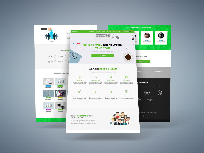 Joby : Free Job Board Landing Page Template
