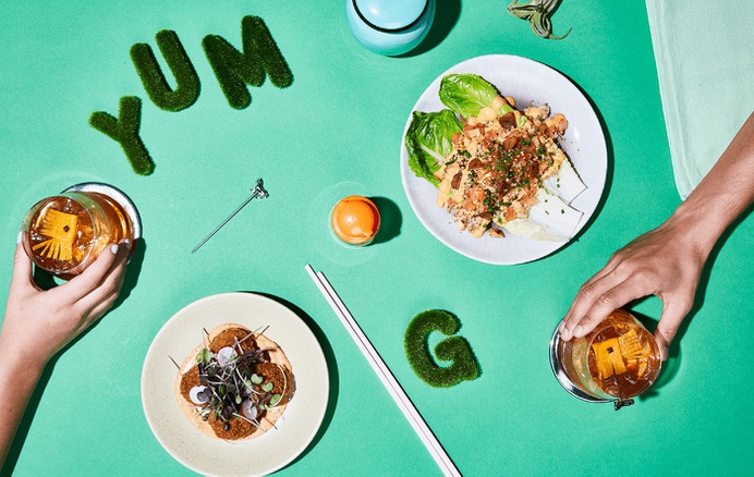 Photography for Plant-based restaurant Grasshopper