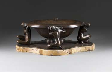 RUDOLF ZIESENIS in 1883, Cologne - (before) in 1961, Düsseldorf (?) Art Nouveau Table Centerpiece