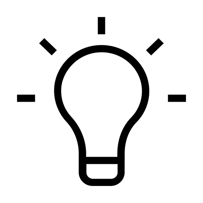 See more icon inspiration related to idea, lightbulb, light bulb, technology, light bulbs and illumination on Flaticon.