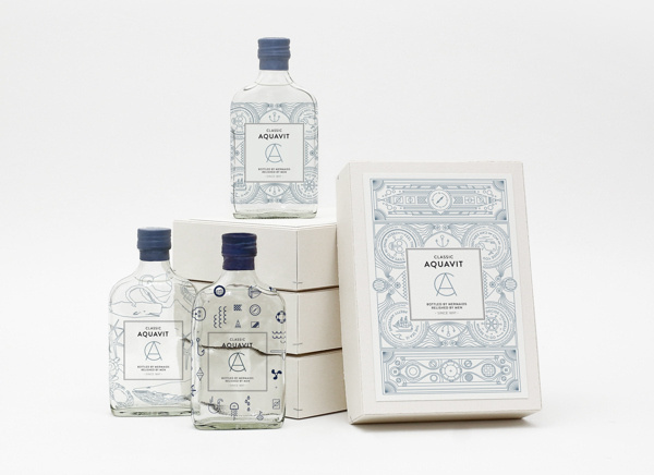 Classic Aquavit on Behance #packaging #bottle