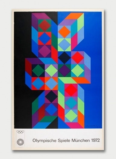 victor vasarely | SuperRadNow #munchen #olmpics #victor #1972 #poster #vasarely