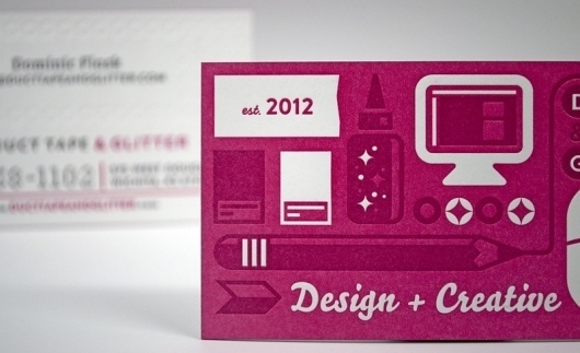 FPO: Duct Tape & Glitter Business Cards #vector #business #icons #illustrations #cards
