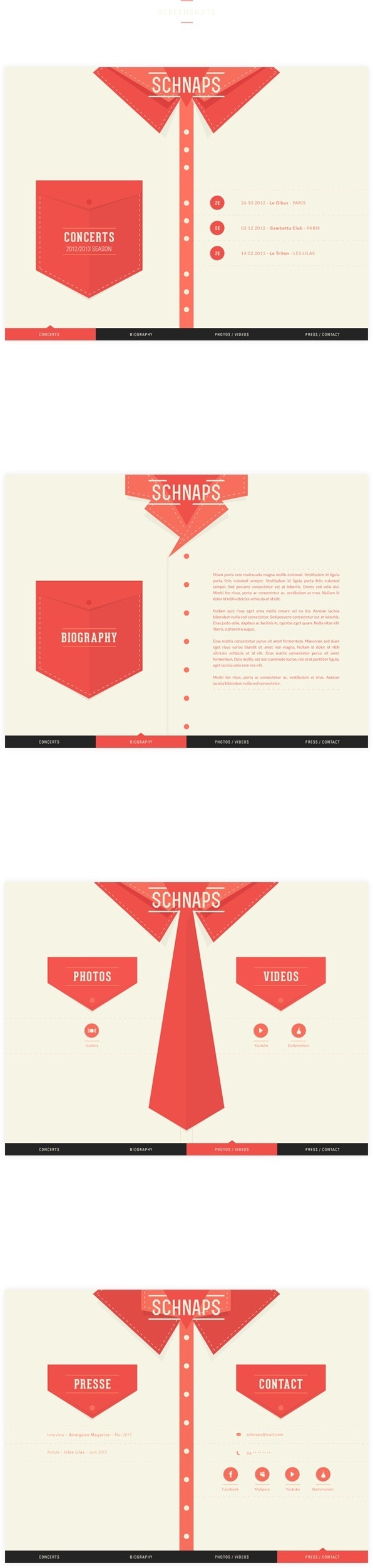 SCHNAPS on Behance #brand #ui