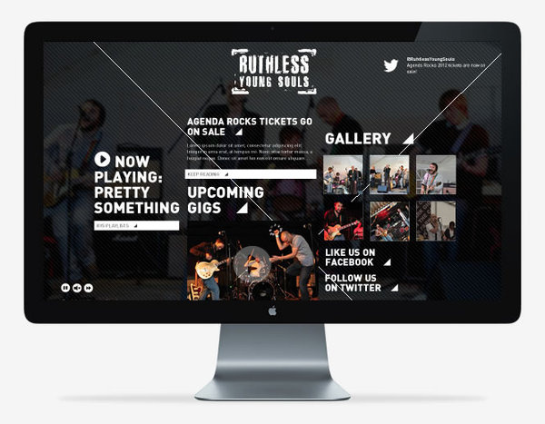 Ruthless Young Souls Website by Gorilla Grafiks #young #souls #website #digital #ruthless #music #band