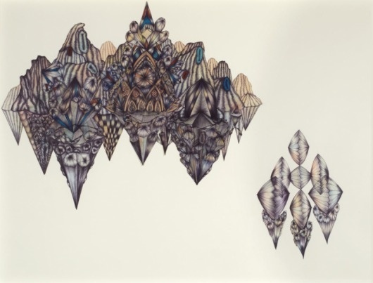 Synaptic Stimuli #geometric #landscape #floating #paint #drawn