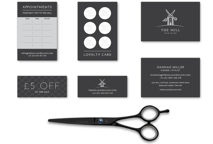The Mill branding and stationery, by Redspa http://redspa.uk