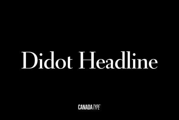 Didot Headline #headline #didot