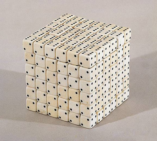 pizzzatime:1109 83:Â ingodwetrustnyc:Â jesuisperdu: Â nelson leirner #dice #cube