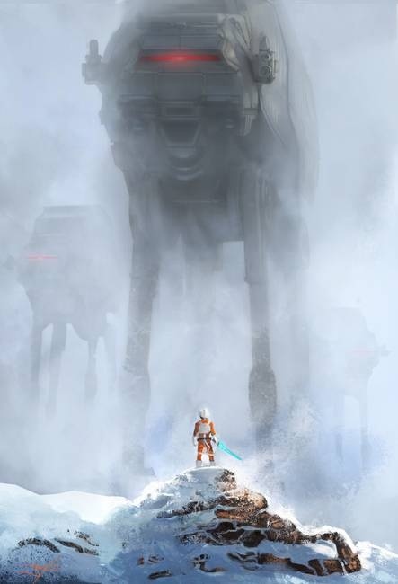 AT-AT Attack; by Jeremy Saliba