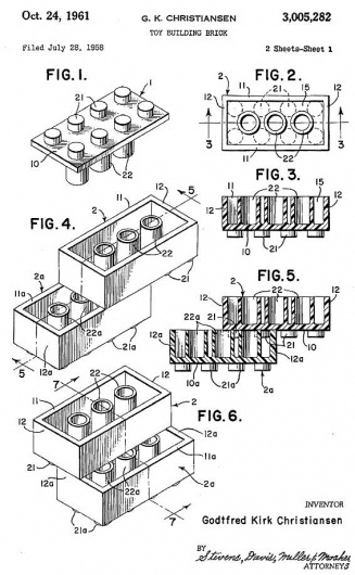 Original Lego Patent » Design You Trust – Design and Beyond! #lego