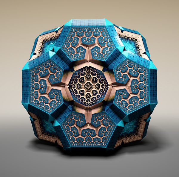 And it occurred to me that these must be holographic viral... but does it float #object #fractal #3d #art