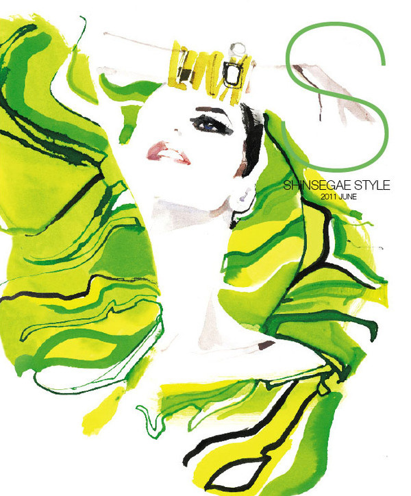 shinsegae style korea david downton #downton #illustration #fashion #watercolor #david #drawing
